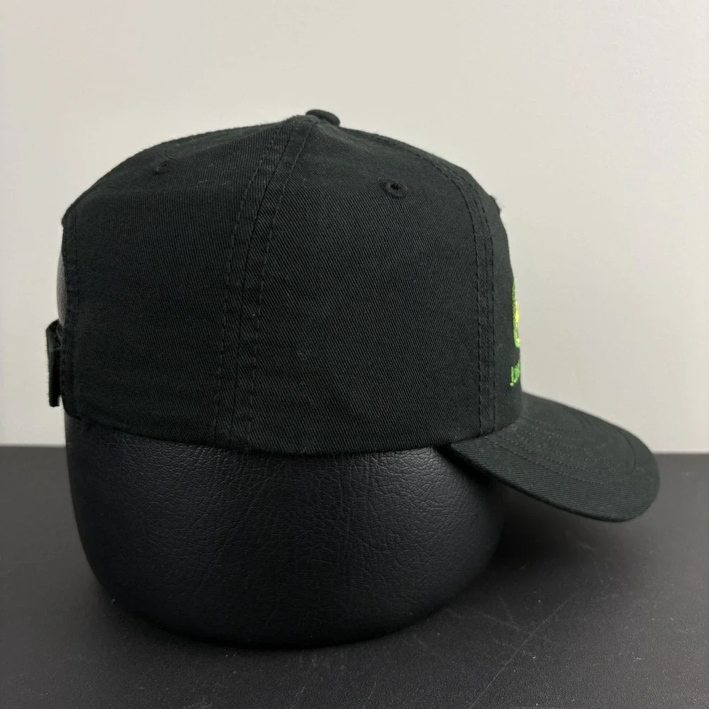 Vintage Y2K John Deere Hat Black Green Agriculture Farming Strapback Grunge Cap